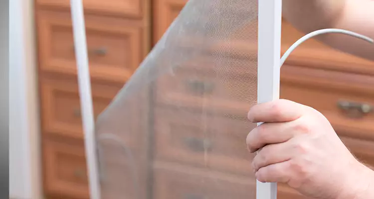 Privacy Mesh Screen Door Installation in North Miami, FL