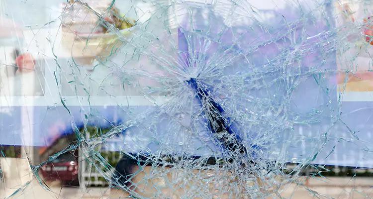 Cracked Glass Balcony Door Repair in North Miami, FL